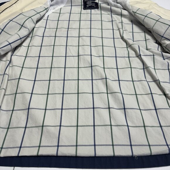 Vintage Burberry Jacket Womens Large 24x28 Blue Hide a Hood England - Picture 15 of 16